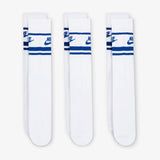 Sportswear Dri-FIT Everyday Essential Crew Socks (3 Pairs) - White/Game Royal