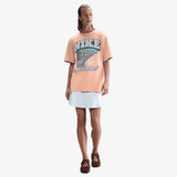 Swoosh Graphic Women's T-Shirt - Rose Gold