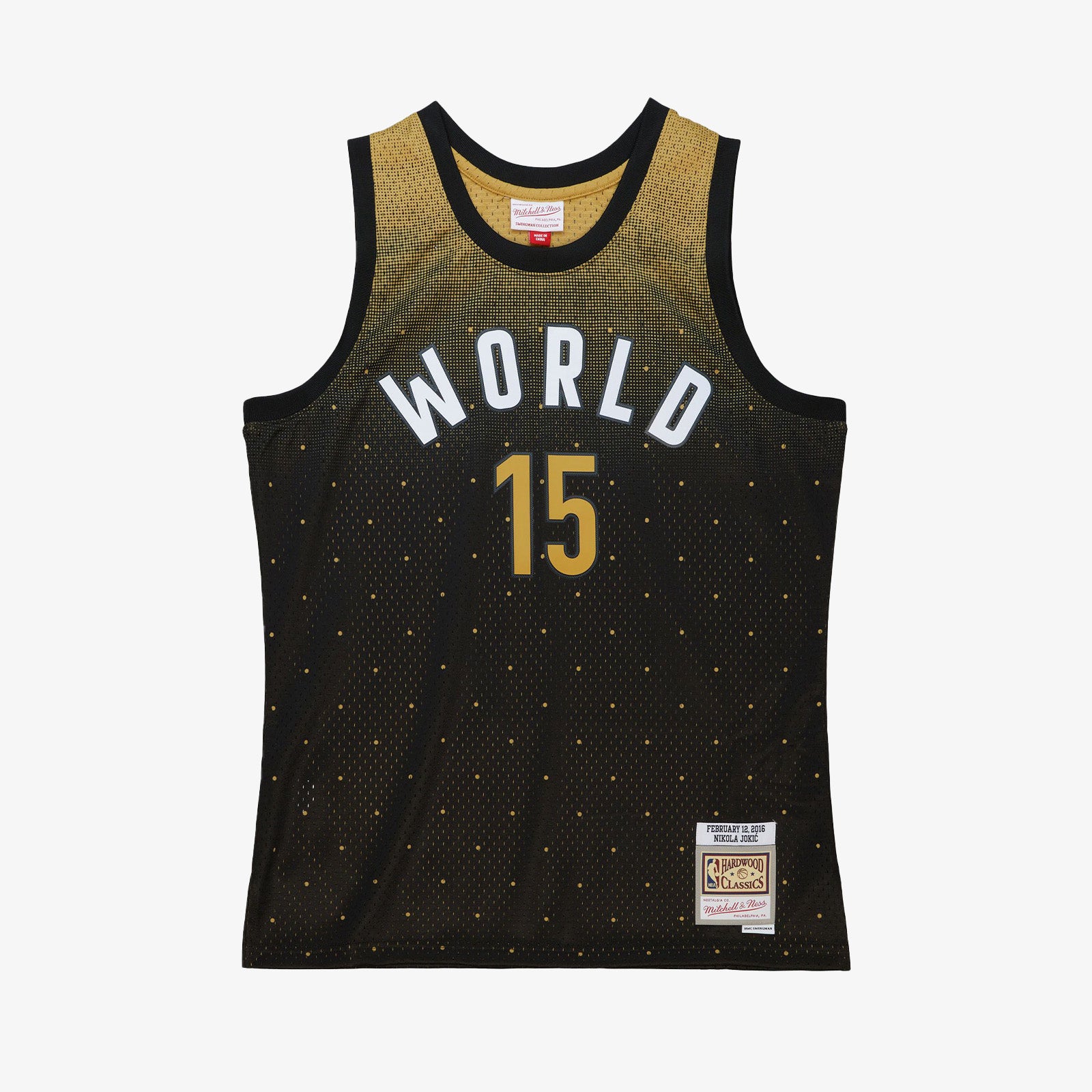 Nikola Jokic Rising Stars World 2016 HWC Swingman Jersey Black