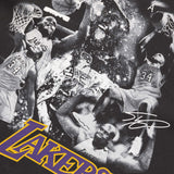 Shaquille O'Neal Los Angeles Lakers Player Photo Homage Tee - Faded Black