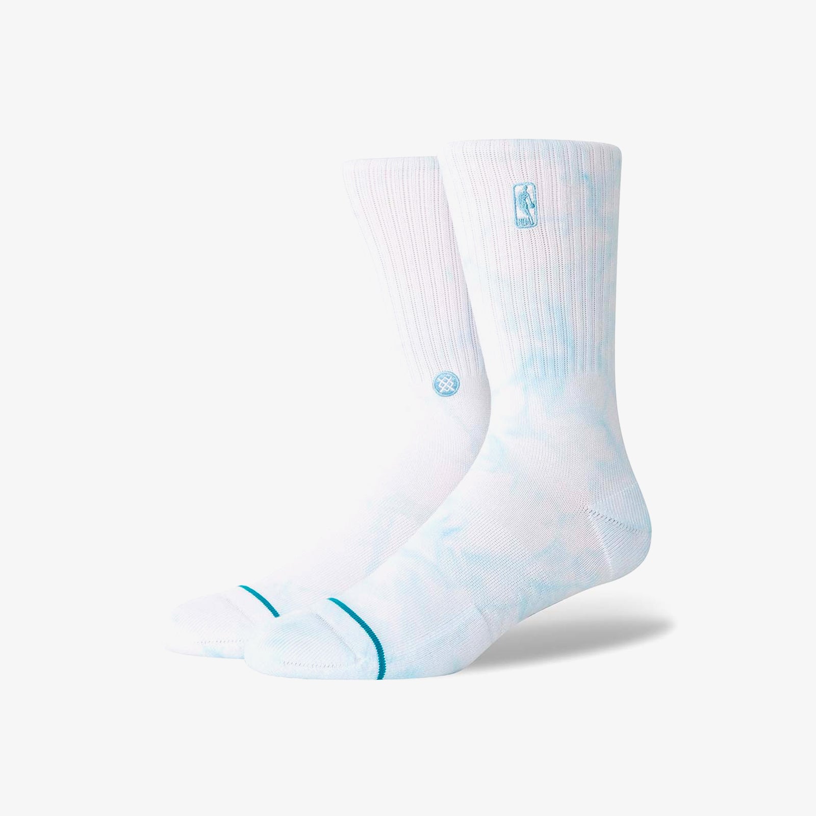 Stance NBA Logoman Dye Crew Socks Light Blue – Throwback