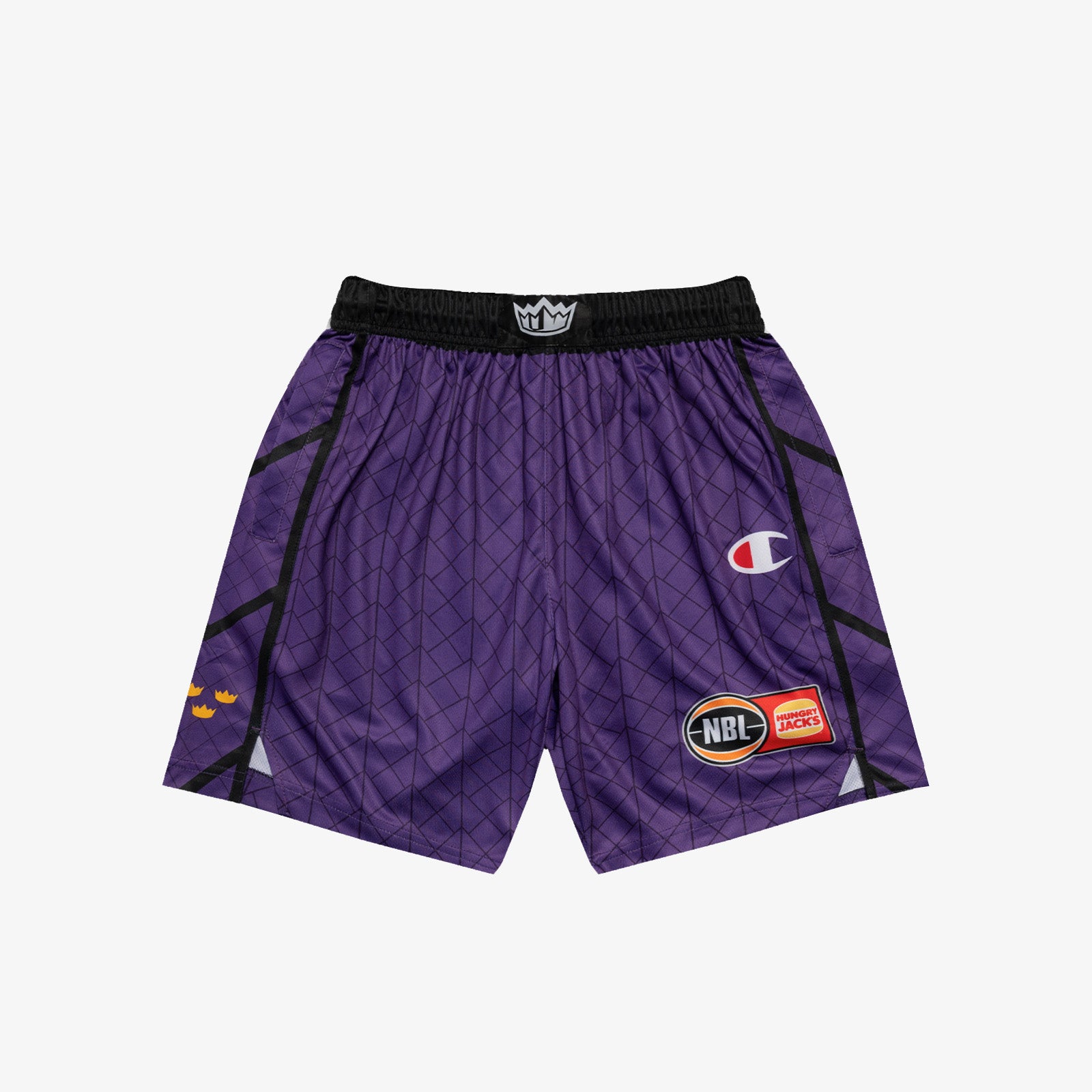 Sydney Kings NBL Home Authentic Shorts Purple Throwback
