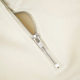 Throwback Icon 2.0 Quarter Zip Sweatshirt - White Chocolate