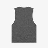 Throwback Icon Elite Shooter Tank - Charcoal Marle