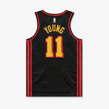 Trae Young Atlanta Hawks Statement Edition Swingman Jersey - Black