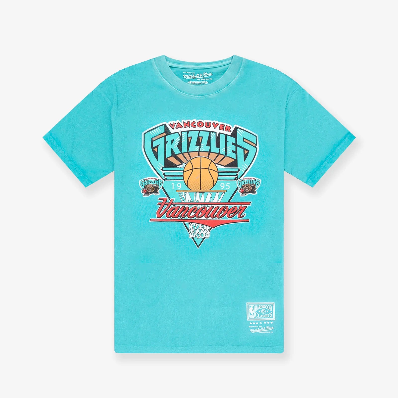 Vancouver Grizzlies 1995 Season Tee Teal Throwback