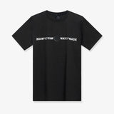 Wade Mirrored Logo Seersucker T-Shirt - Black