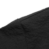 Wade Mirrored Logo Seersucker T-Shirt - Black
