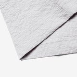 Wade Mirrored Logo Seersucker T-Shirt - Grey