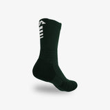 Elite Performance Crew Socks - Green/White