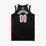 Scoot Henderson Portland Trailblazers 2024/25 City Edition Swingman Jersey - Black