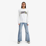 Lifestyle Jacquard Twill Pride Crew - White