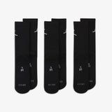 Jumpman Everyday Max Crew Socks (3 Pairs) - Black