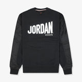 Jordan Flight MVP Graphic Fleece Crew-Neck Sweatshirt - Black