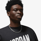 Jordan Flight MVP Graphic Fleece Crew-Neck Sweatshirt - Black