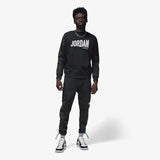 Jordan Flight MVP Graphic Fleece Crew-Neck Sweatshirt - Black