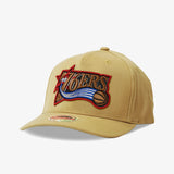 Philadelphia 76ers Classic Redline Snapback - Camel Brown