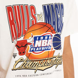 Chicago Bulls Vs Orlando Magic Road to the Finals Tee - Worn White
