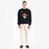 Cleveland Cavaliers Jersey Wordmark Crew Sweatshirt - Black