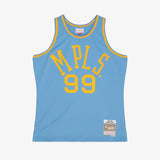 George Mikan Minneapolis Lakers 48-49 HWC Swingman Jersey - Blue