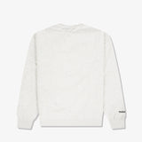 Los Angeles Lakers Jersey Wordmark Crew Sweatshirt - White Marle