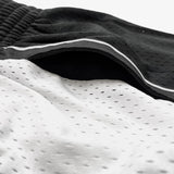 Los Angeles Lakers White Logo Swingman Shorts - Black