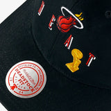 Miami Heat Back 2 Back Deadstock Snapback - Black