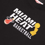 Miami Heat Basketball Crew Sweatshirt - Black