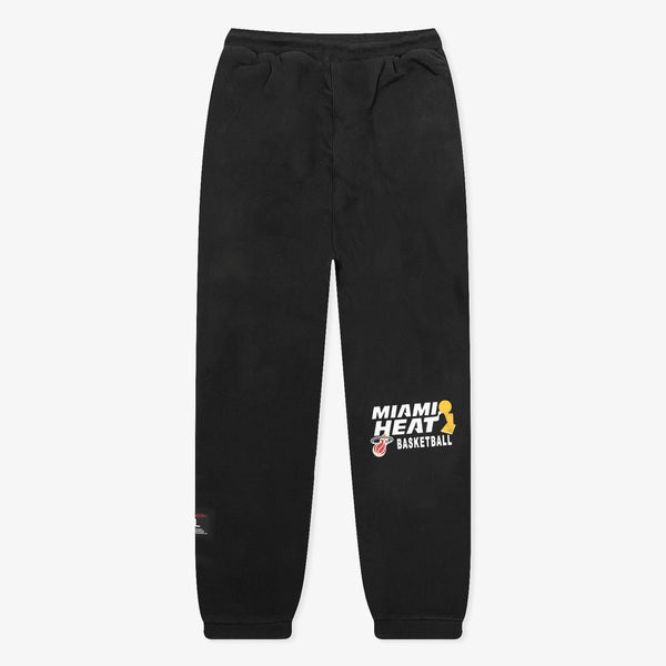 Miami Heat Basketball Sweatpants Black Throwback
