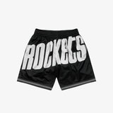 Houston Rockets Big Face 3.0 Shorts - Black