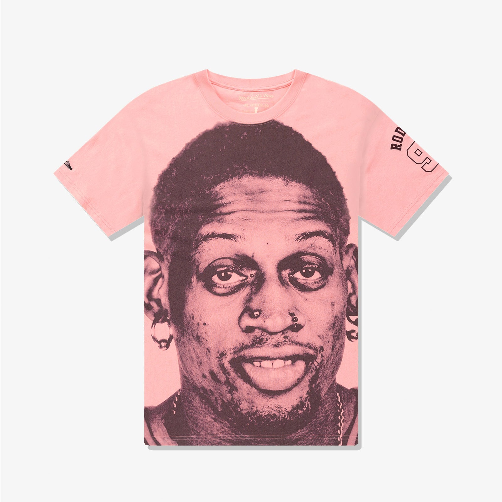 Dennis Rodman Big Face Tee Pink – Throwback