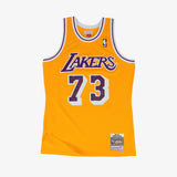 Dennis Rodman Los Angeles Lakers 98-99 HWC Swingman Jersey - Yellow