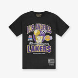 Los Angeles Lakers Champ History Vintage Tee - Faded Black