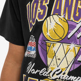 Los Angeles Lakers Champ History Vintage Tee - Faded Black