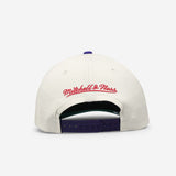 Los Angeles Lakers Classic Wordmark Deadstock Snapback - White Sand/Purple
