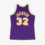 Magic Johnson Los Angeles Lakers 84-85 HWC Swingman Jersey - Purple