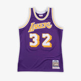 Magic Johnson Los Angeles Lakers 84-85 HWC Swingman Jersey - Purple