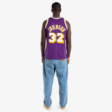 Magic Johnson Los Angeles Lakers 84-85 HWC Swingman Jersey - Purple