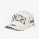 Los Angeles Lakers Team Wordmark Classic Redline Snapback - Unbleached