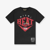 Miami Heat Beveled Tee - Faded Black