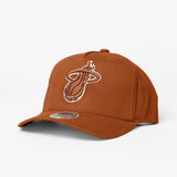 Miami Heat Seasonal Team Logo Classic Redline Snapback - Baked Clay