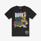 Milwaukee Bucks Fear The Deer Tee - Black