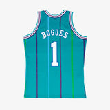 Muggsy Bogues Charlotte Hornets 92-93 HWC Swingman Jersey - Teal