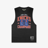New York Knicks Champions Vintage Muscle Tank - Faded Black