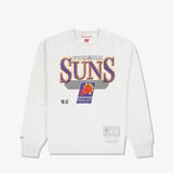 Phoenix Suns Underscore Crew Sweatshirt - White Marle
