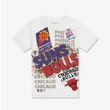 Phoenix Suns Vs Chicago Bulls 1993 Finals Tee - Vintage White