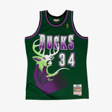 Ray Allen Milwaukee Bucks 96-97 HWC Swingman Jersey - Dark Green