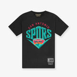 San Antonio Spurs Beveled Tee - Faded Black