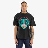 San Antonio Spurs Beveled Tee - Faded Black