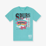 San Antonio Spurs Brush Off Tee - Faded Aqua
